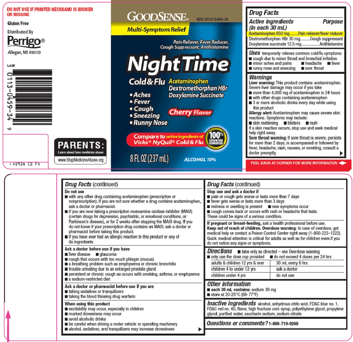 GoodSense NightTime Cold & Flu image
