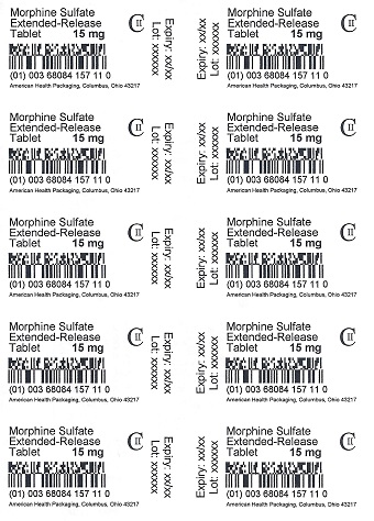 15 mg Morphine Sulfate ER Tablet Blister