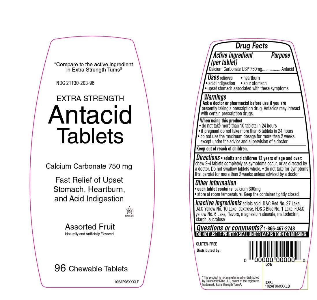 Extra Strength Antacid Assorted Fruit 96 Chewable Tablets