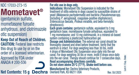 Dechra Mometavet 15 g 273-15 Label