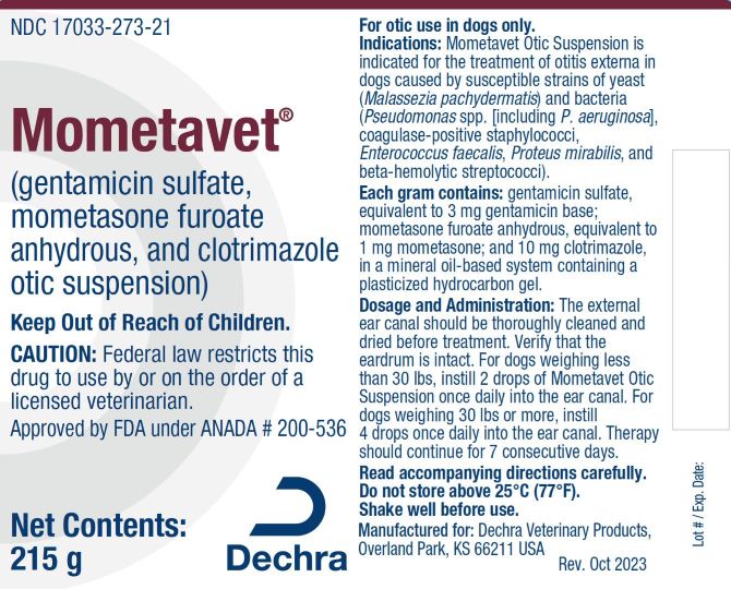 Dechra Mometavet 215 g 273-21 Label