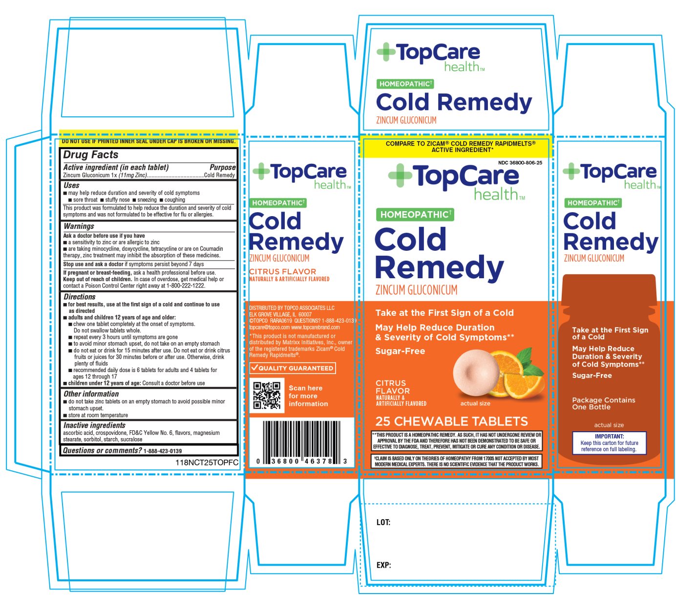 TopCare health Cold Renedy Citrus Flv