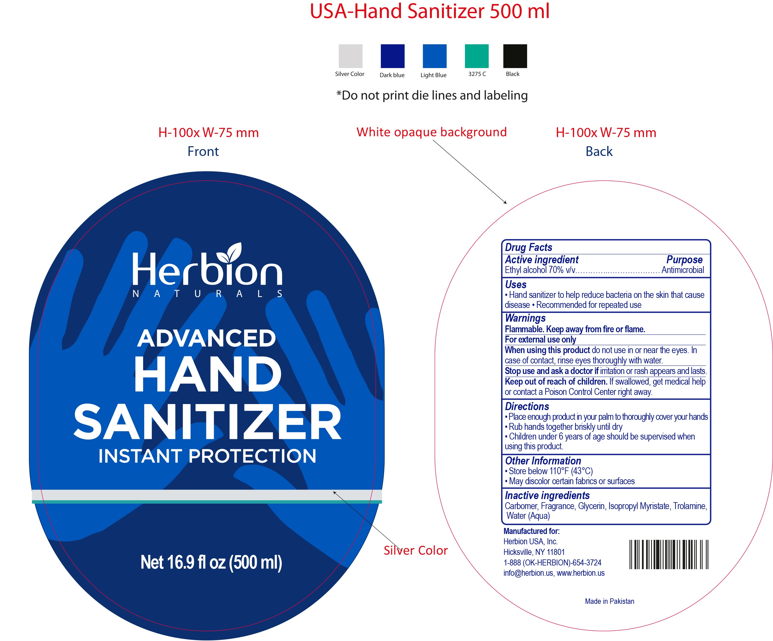Advanced hand sanitizer 500ml