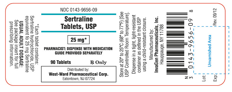 Sertraline Tablets, USP 50 mg/90 Tablets NDC: <a href=/NDC/0143-9655-09>0143-9655-09</a>