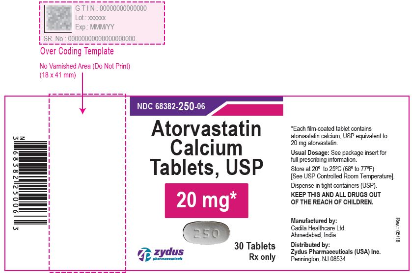 Atorvastatin Calcium Tablets, 20 mg