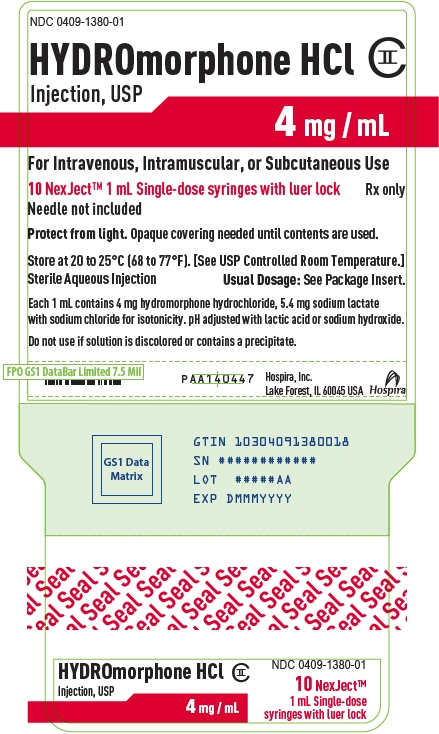 PRINCIPAL DISPLAY PANEL - 4 mg/mL Syringe Cello Pack Label