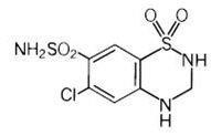 Hydrochlorothiazide Structure