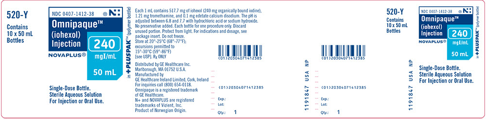 PRINCIPAL DISPLAY PANEL - 50 mL Bottle Box Label - 1412