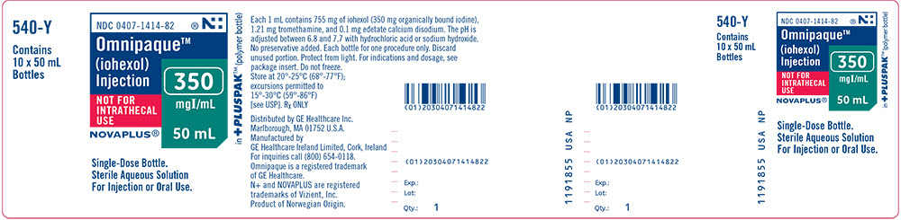 PRINCIPAL DISPLAY PANEL - 50 mL Bottle Box Label - 1414