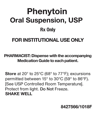 Phenytoin Oral Suspension Tray Label