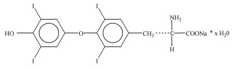Levothyroxine Structural Formula 