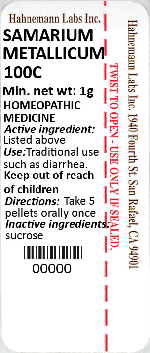 Samarium Metallicum 100C 1g