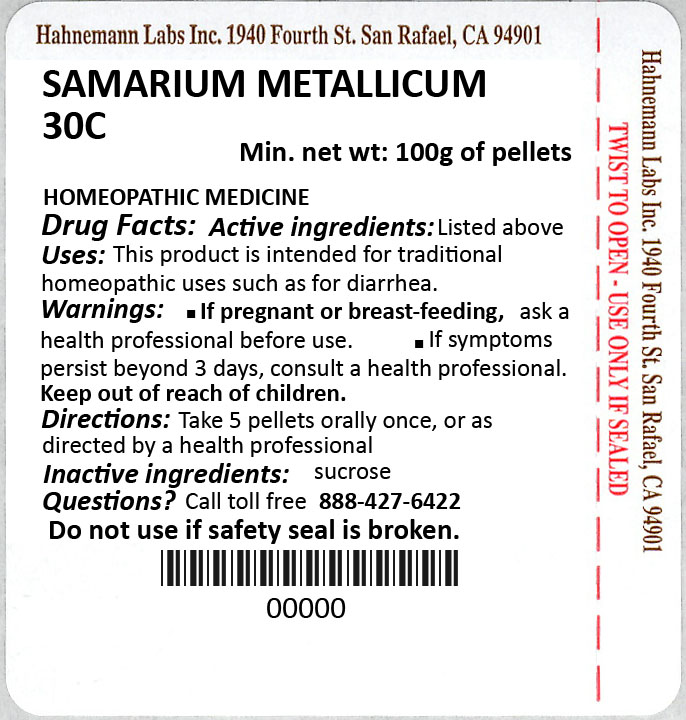 Samarium Metallicum 30C 100g