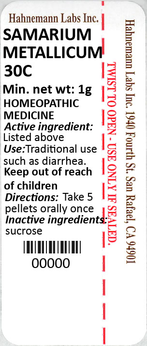 Samarium Metallicum 30C 1g