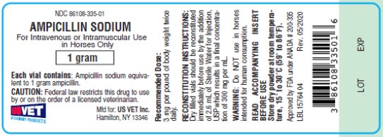 Ampicillin Sodium for Horses vial label image