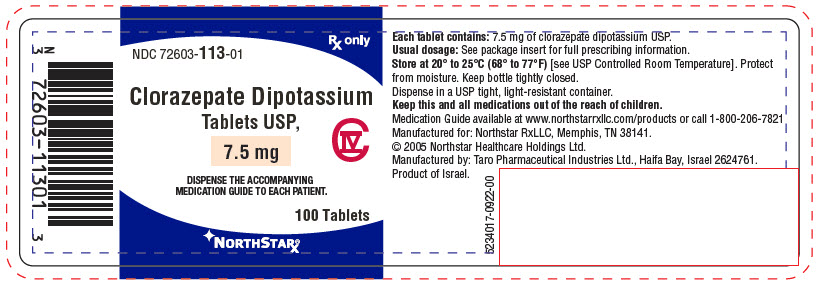 PRINCIPAL DISPLAY PANEL - 7.5 mg Tablet Bottle Label