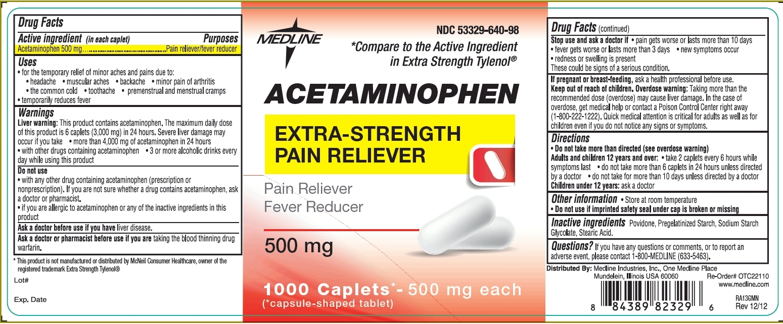 Medline Acetaminophen Principal Display Panel