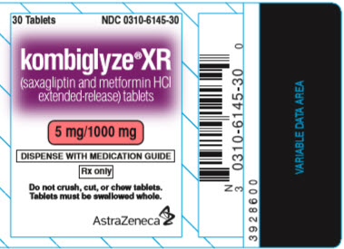 kombiglyze XR 5 mg/1000 mg 30 tablet bottle label