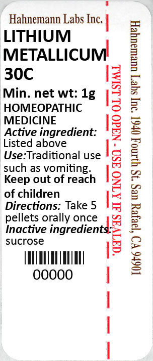Lithium Metallicum 30C 1g