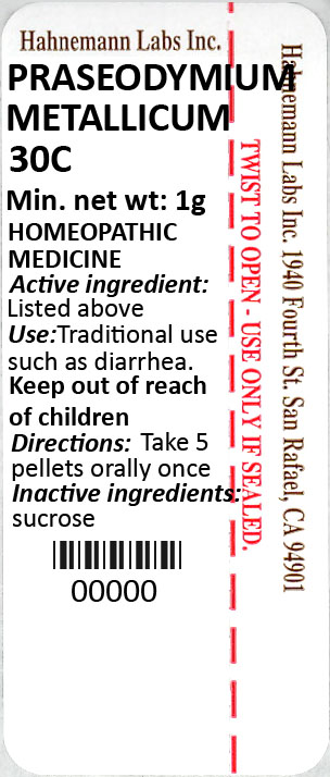 Praseodymium Metallicum 30C 1g