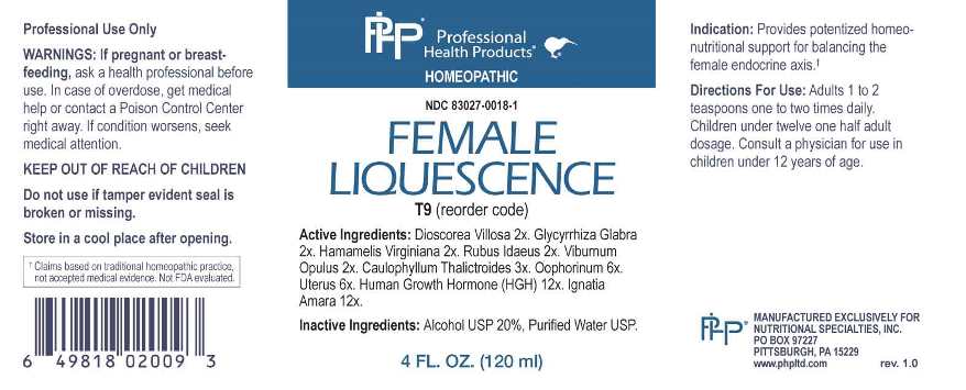 FEMALE LIQUESCENCE