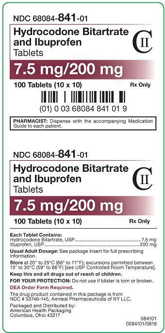 7.5 mg/200 mg Hydrocodone/IBU Tablets Carton