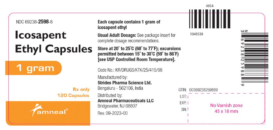 Icosapent ethyl 1 gm label