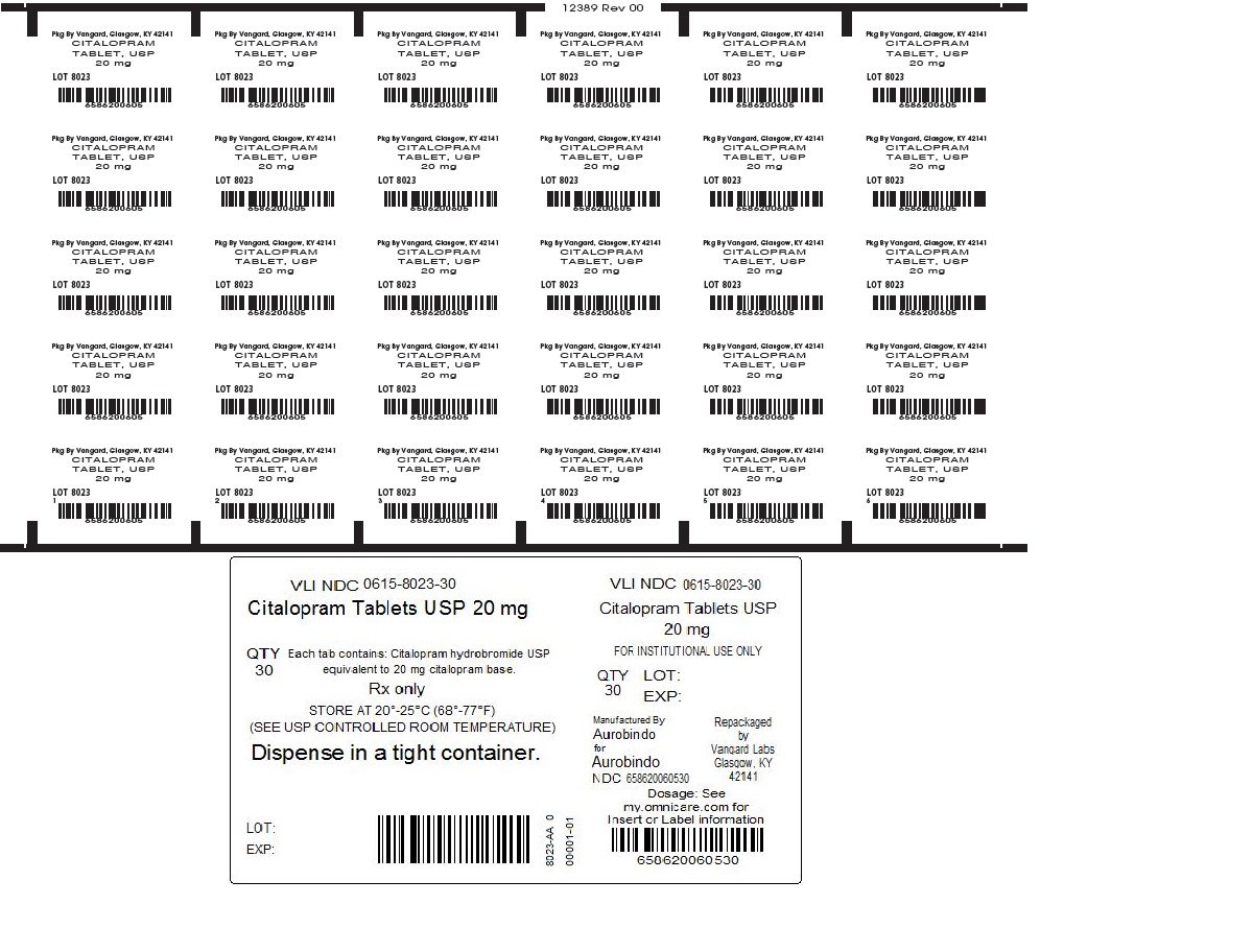 Citalopram Tablet 20mg unit dose label