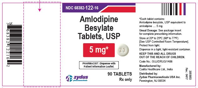 Amlodipine Besylate Tablets USP, 5 mg