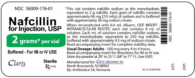 Nafcillin 2 g Label