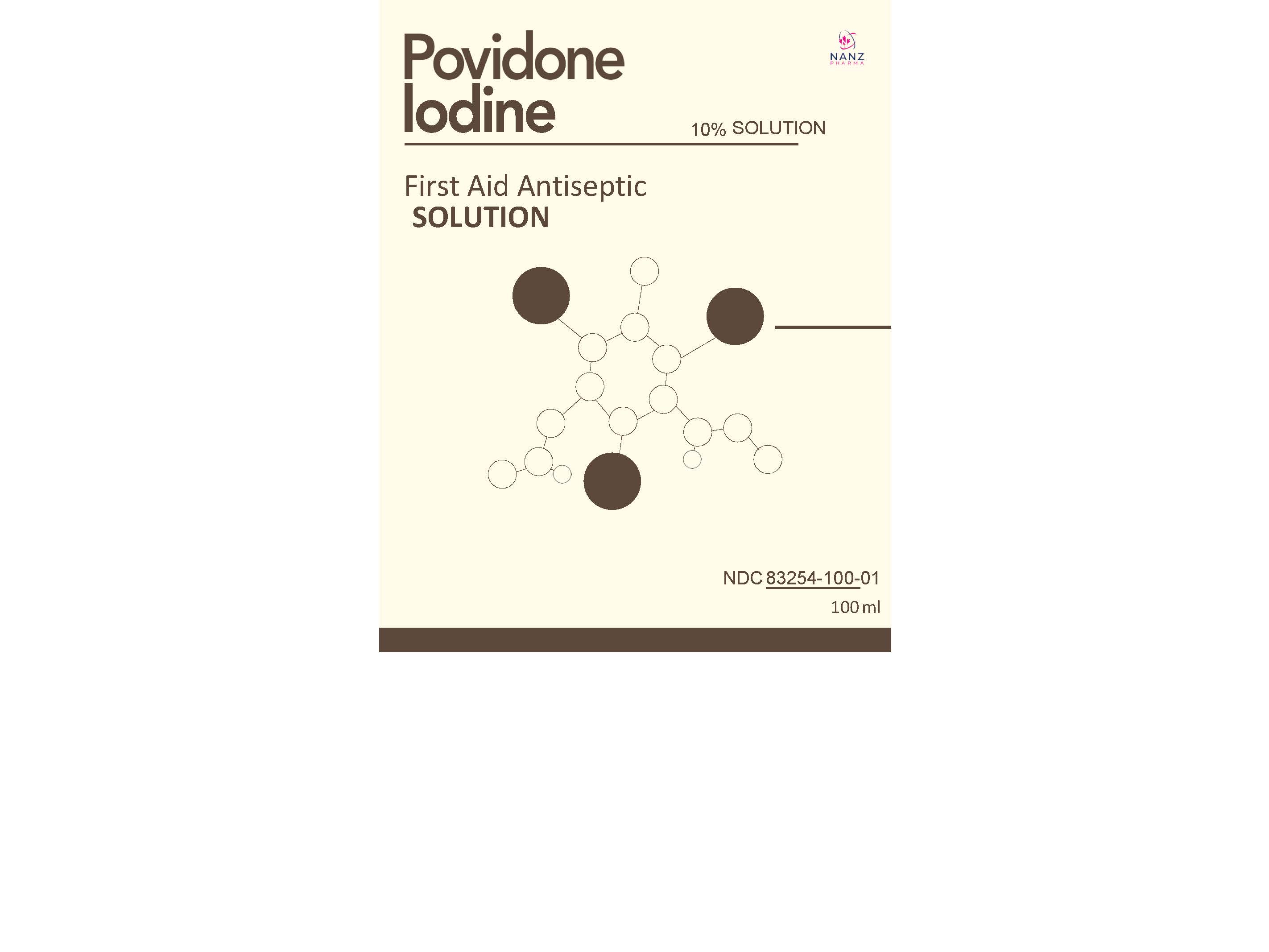Label for all povidone iodine 10 percent