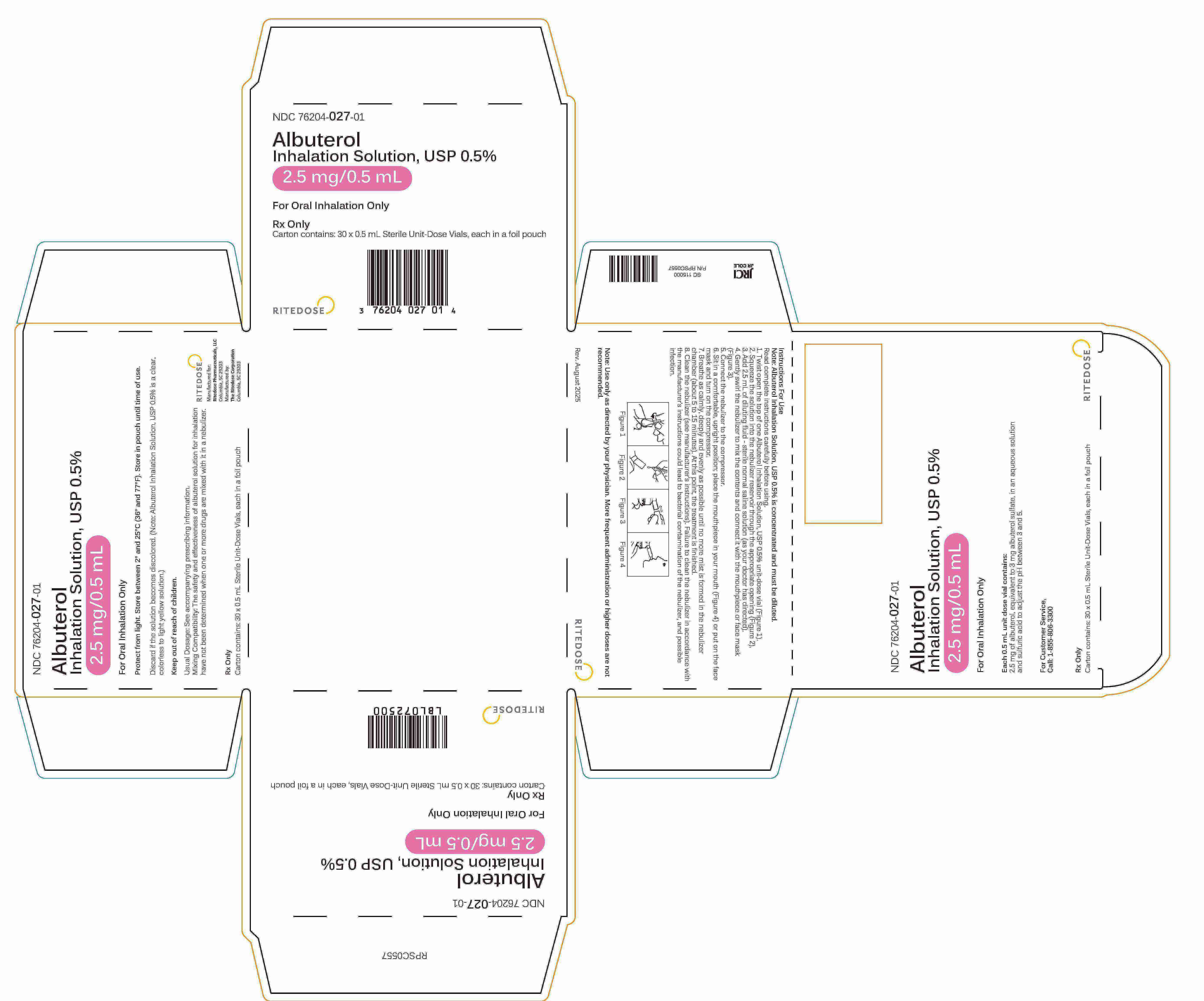 Albuterol Inhalation Solution 0.5% Carton