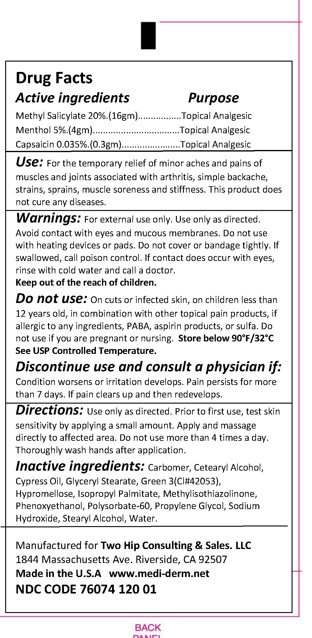 image of back label