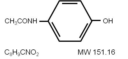 Chemical Structure-Acetaminophen