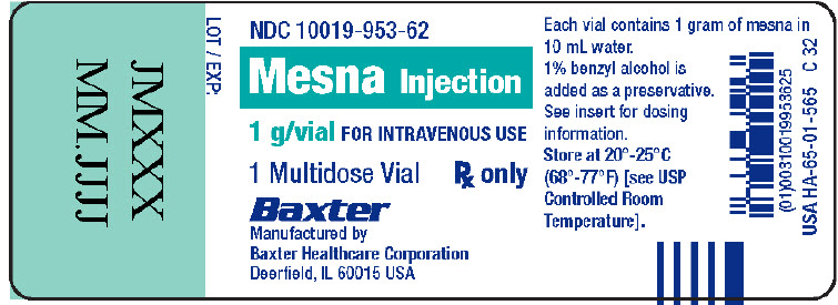 Mesna Representative Container Label NDC: <a href=/NDC/10019-953-62>10019-953-62</a>