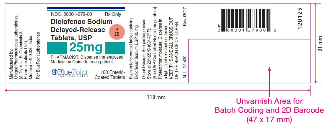 Diclofenac Sodium D-R Tablets, USP 25mg 100 CT - Rev 05-17