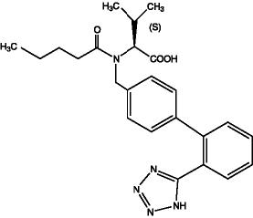 Valsartan chemical structure