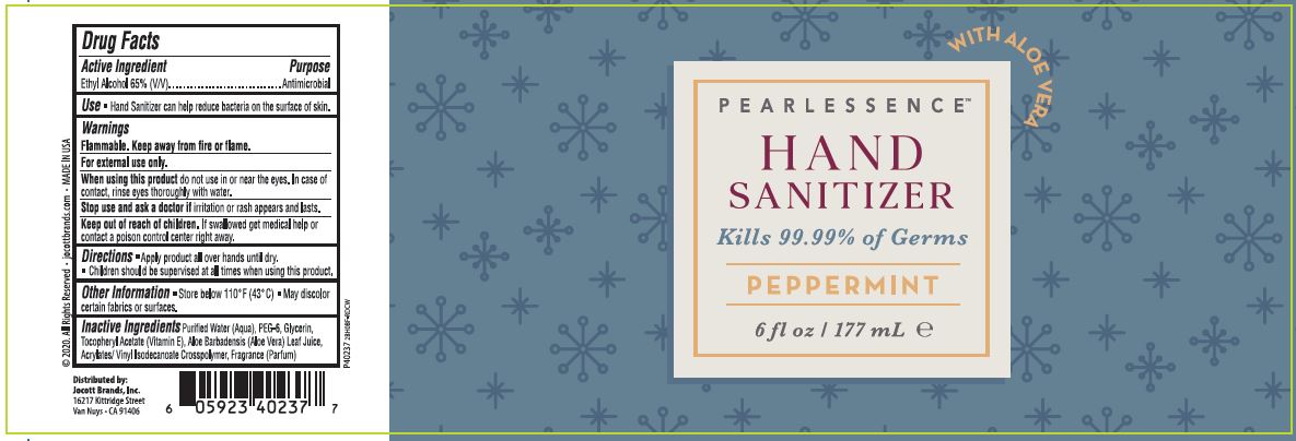 01b LBL_Pearlessence Hand Sanitizer Gel_Peppermint_6oz