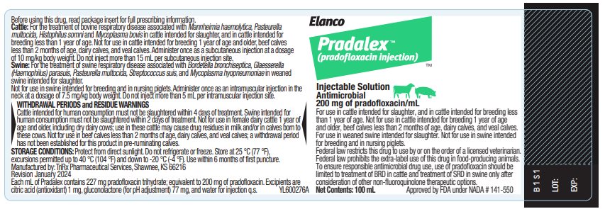 Principal Display Panel - Pradalex Label 100 mL