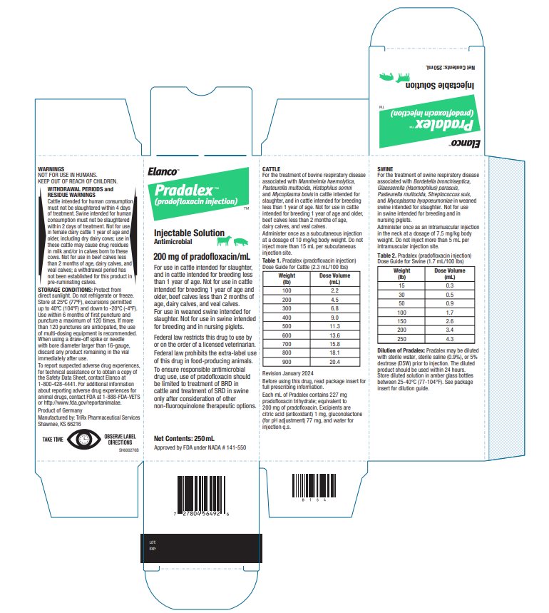 Principal Display Panel - Pradalex Carton 250 mL