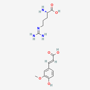 Chemical structure for ARGININE FERULATE