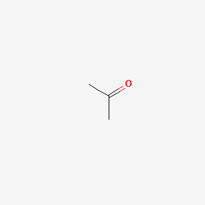 Chemical structure for ACETONE
