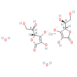 Chemical structure for CALCIUM ASCORBATE