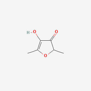 Chemical structure for DIMETHYLHYDROXY FURANONE