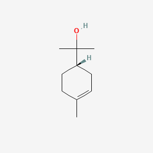 Chemical structure for .ALPHA.-TERPINEOL, (+)-