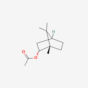 Chemical structure for BORNYL ACETATE, (-)-