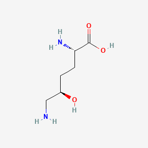 Chemical structure for HYDROXYLYSINE