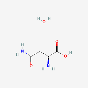 Chemical structure for ASPARAGINE MONOHYDRATE