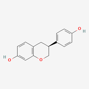 Chemical structure for EQUOL, (-)-