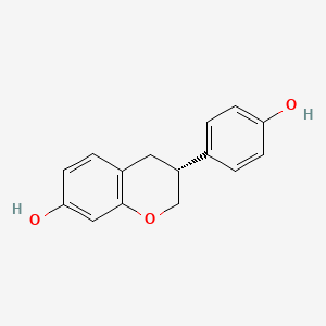 Chemical structure for EQUOL, (+)-